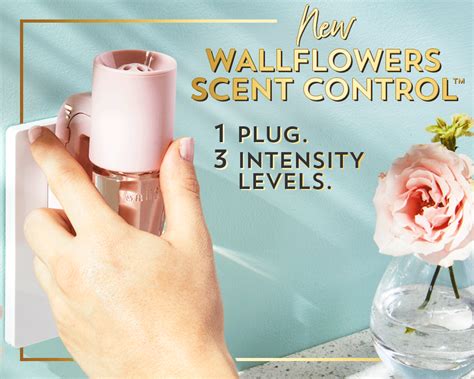 USAGE Twist left (counter-clockwise) to attach fragrance refill to plug. . Wallflower plugs